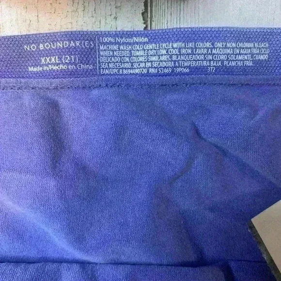 No Boundaries 1 Beige Nylon Lace & Purple Hipsters Size XXXL(21) . (Lot Of 2) - Picture 11 of 14